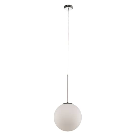 B-Ware Euluna Pendelleuchte Dione Hängeleuchte Deckenlampe E27 1 Flg Weiß Chrom 30858