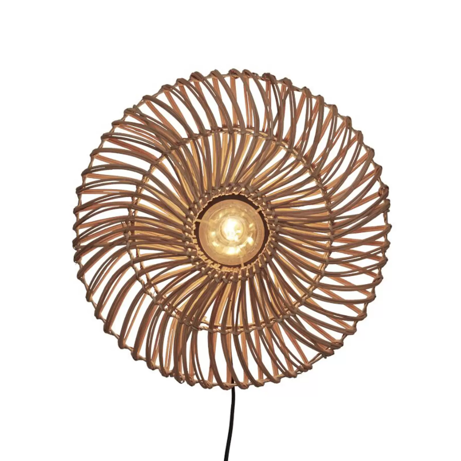 B-Ware Good & Mojo Zanzibar Wandleuchte ø 40 Cm Natur Wandlampe Lampe Leuchte Spot E27
