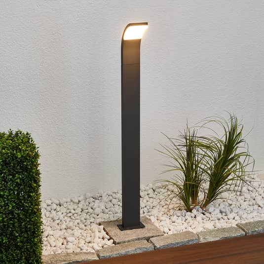 B-Ware Lucande Wegeleuchte Gartenlampe Led Wegelicht Grafitgrau Aluminium Außenbereich