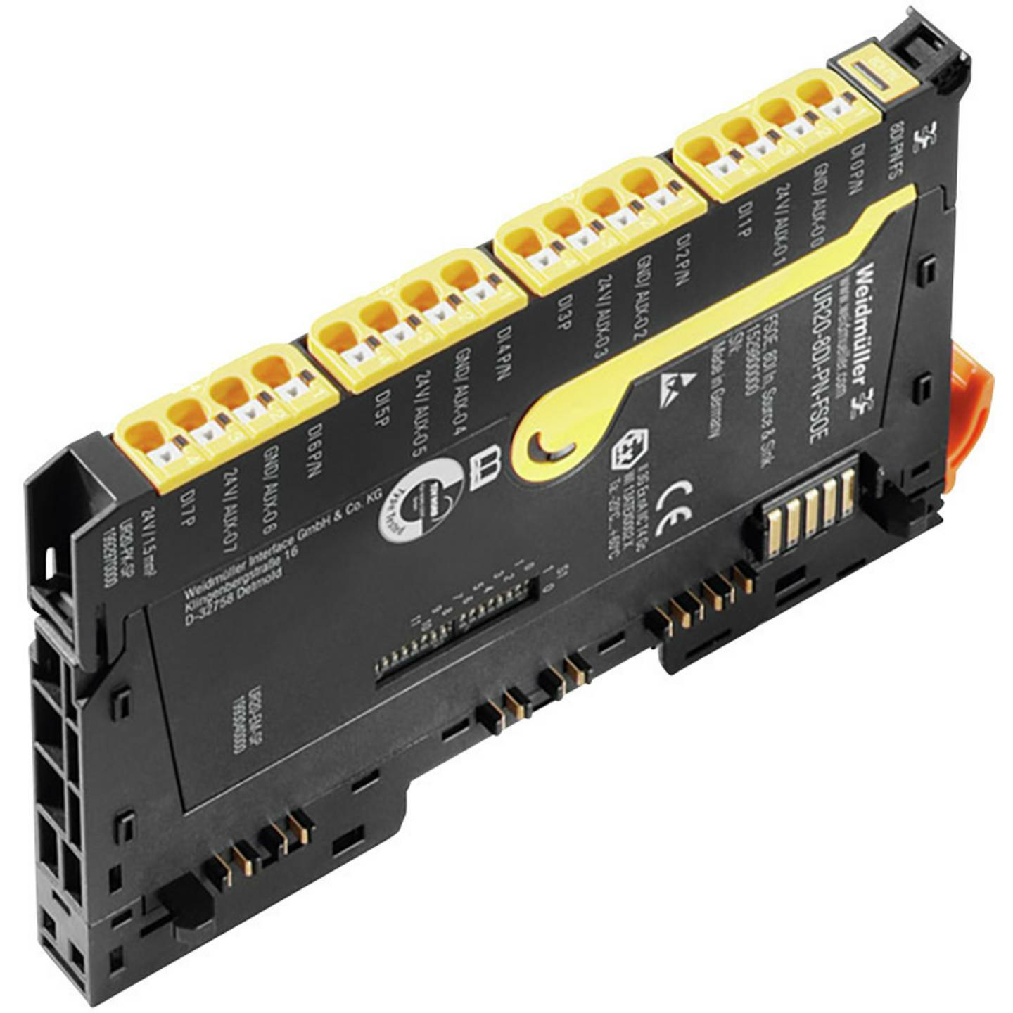 B-Ware Weidmüller Ur20 8 Di Pn Fsoe V2 Sps Erweiterungsmodul 24 V/Dc I/O System Ausgang 8