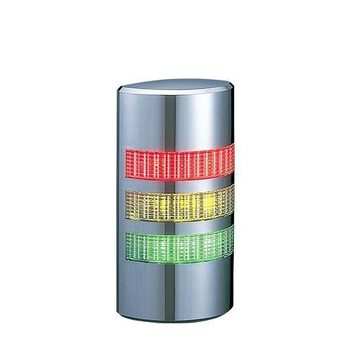 B-Ware Patlite Led Halbsäule (Chrom) Zur Wandmontage Inkl. R Y G, We 302 Ryg Signalturm