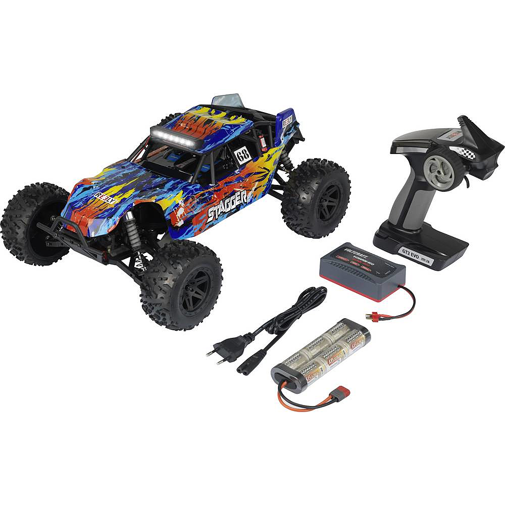 B-Ware Reely 1:10 Ep Sandbuggy Stagger Sc Buggy Fahrzeug 100% Rtr Siehe Text/Foto