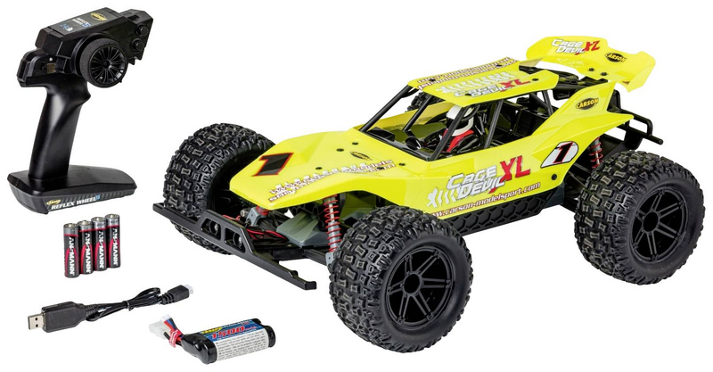 B-Ware Carson Rc Sport Cage Devil Xl Gelb Brushed 1:10 Rc Elektro Siehe Text/Foto
