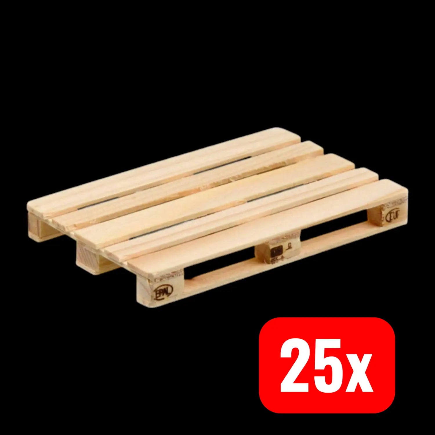 B-Ware Carson Modellsport 500907608 1:14 Euro Palette Modellbau Echtholz 25 Stück