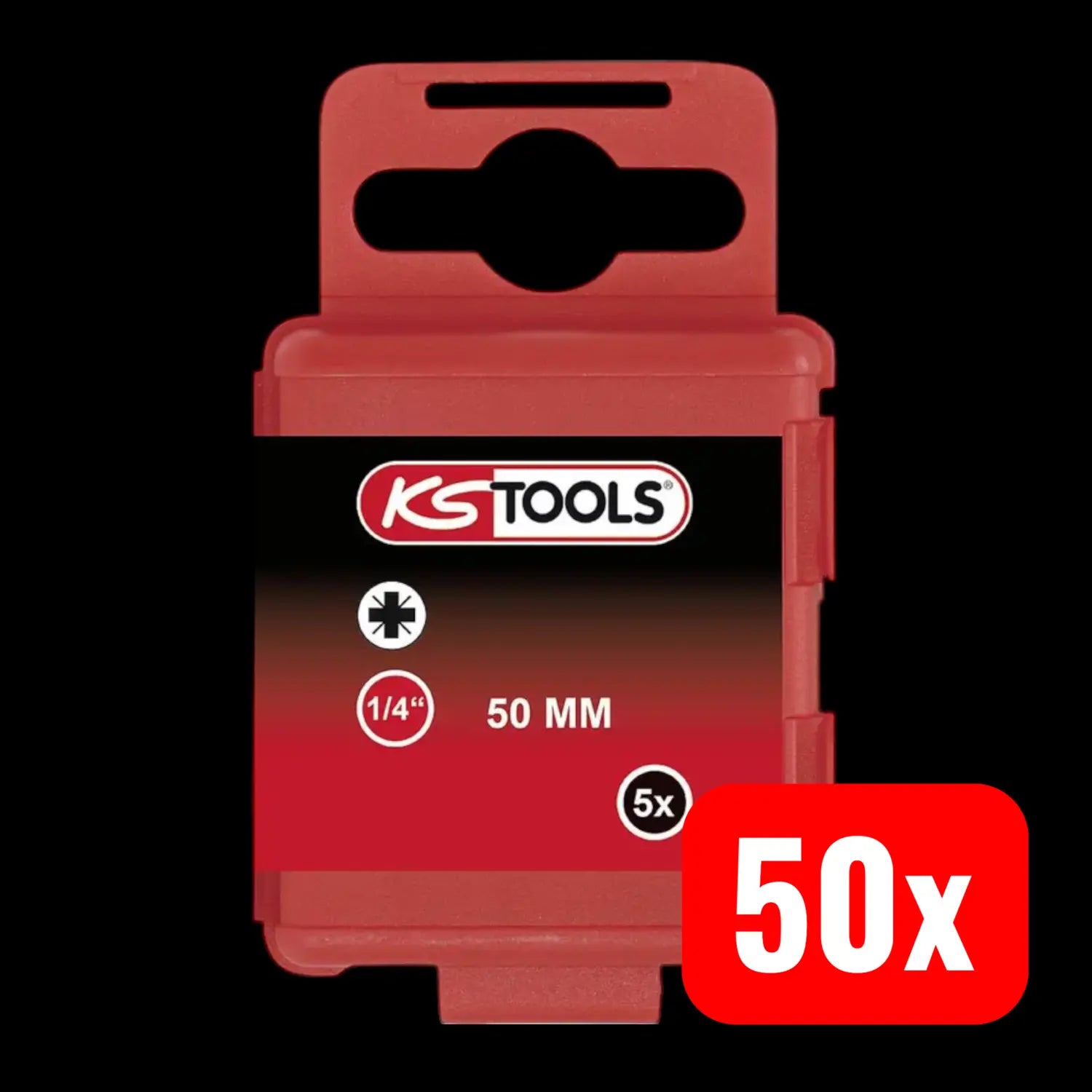 B-Ware Ks Tools Kreuzschlitz Bit 5er Pack Schraubendreherbit Pz2 E6,3 Sechskant 50 Sets