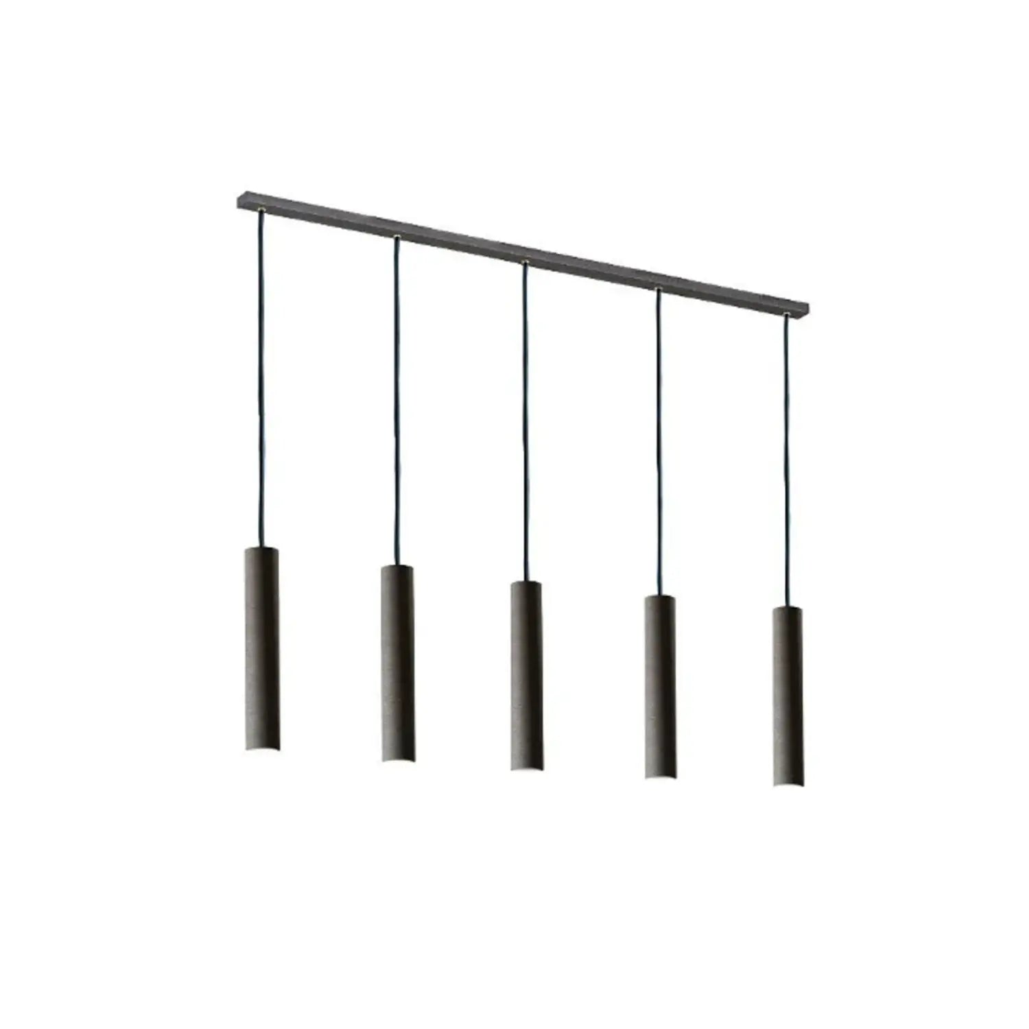 B-Ware Hängeleuchte Brenta Pendelleuchte Stahl Anthrazit Lampe 110cm Gu10 Led 5 Flammig