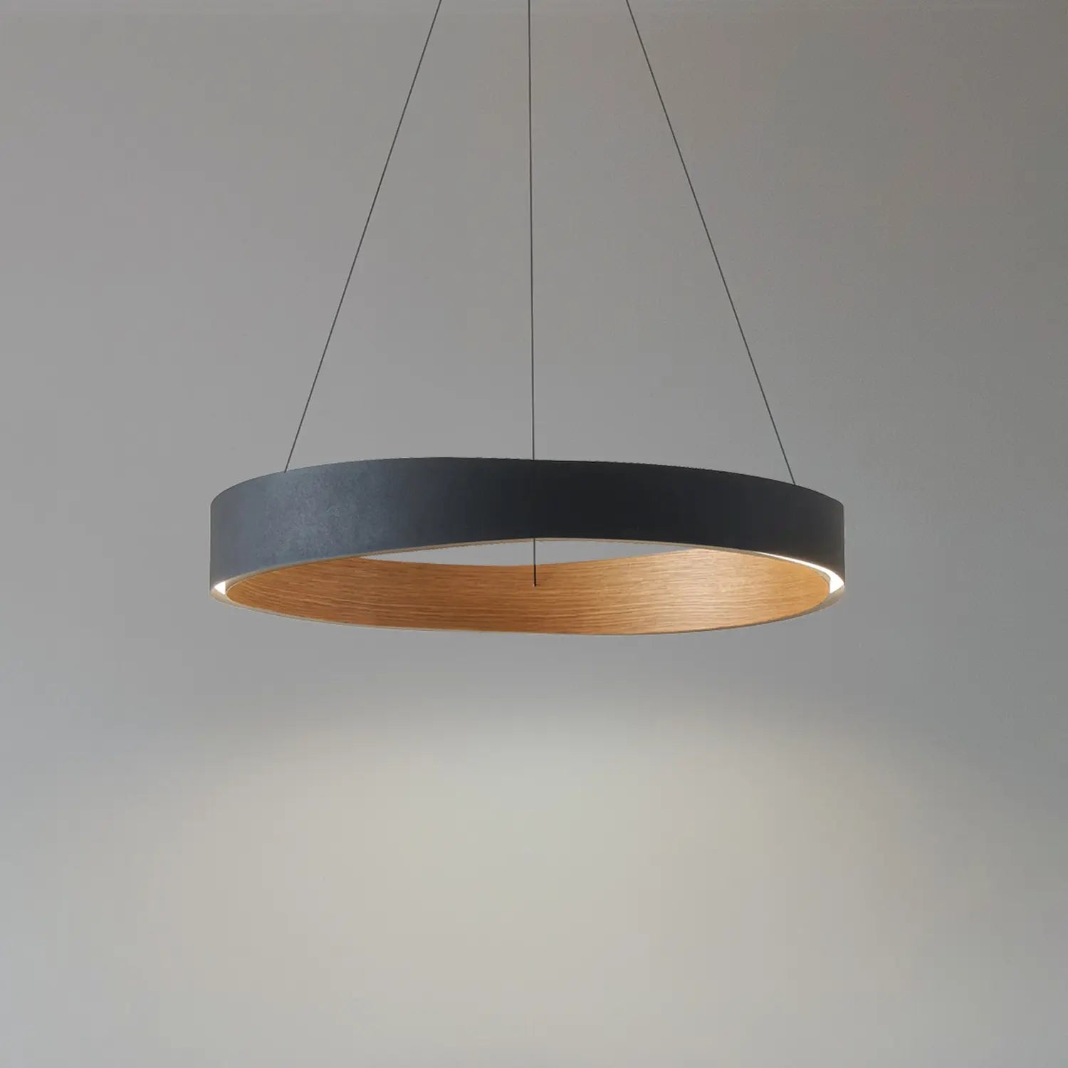B-Ware Lucande Pendelleuchte Hängeleuchte Led Daelor Schwarz Holz Dimmbar Cct Esszimmer