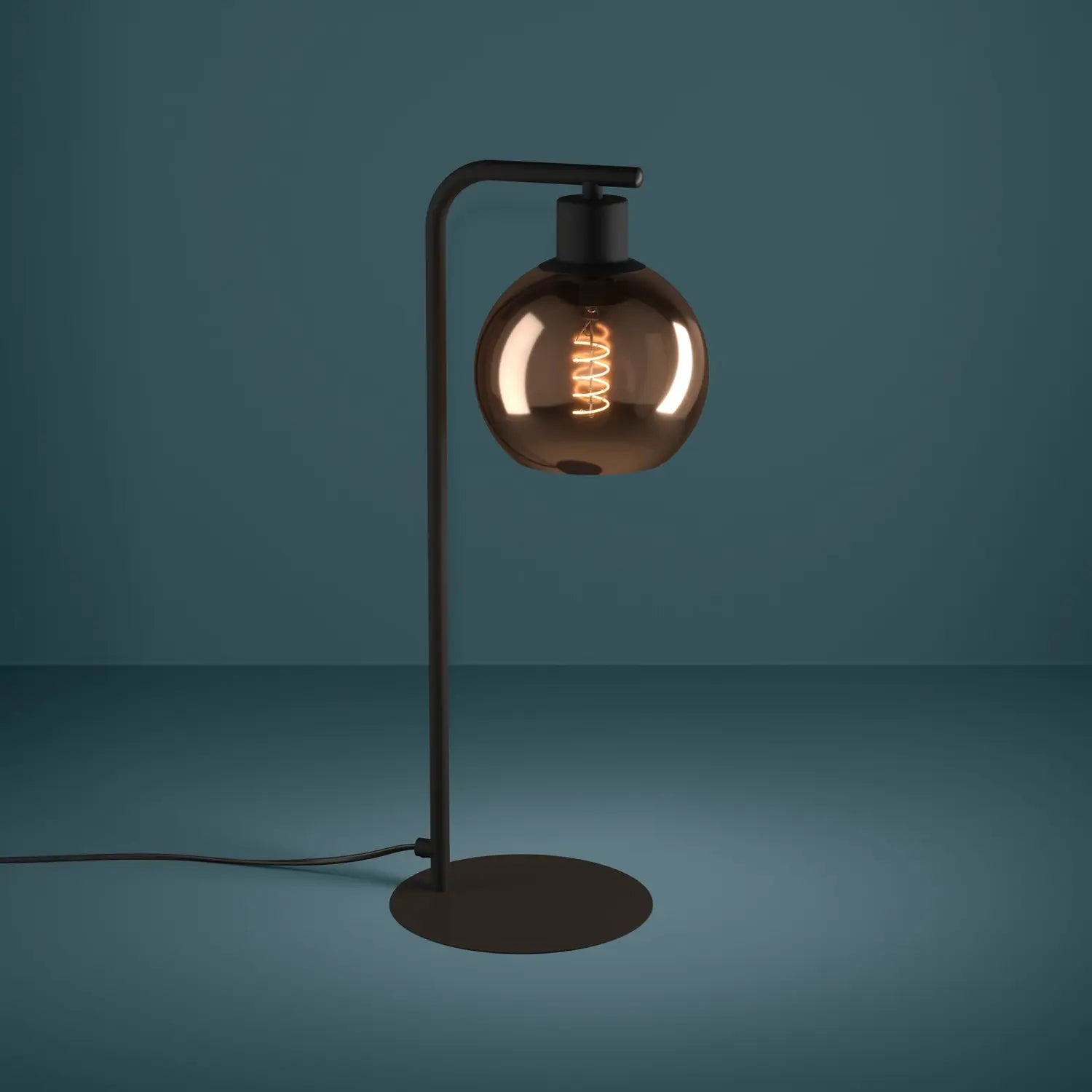 B-Ware Stars Of Light Tischleuchte Lampe Cordoba Glas Kupferfarben Schalter Kabel