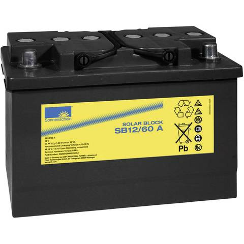 B-Ware Gnb Sonnenschein Solarakku Bleigel Akku Dryfit Sb12/60 A Batterie Bleigel 12 V