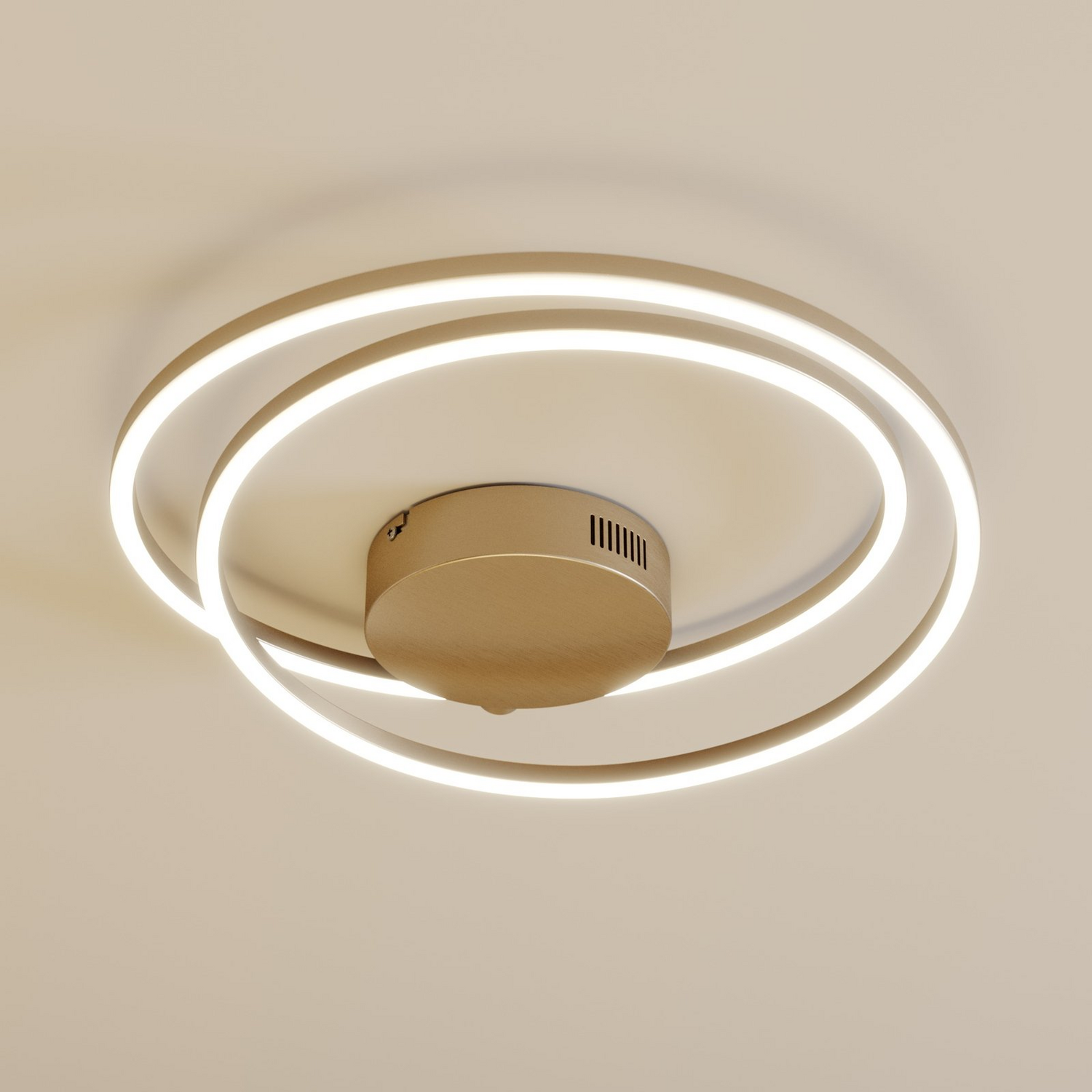 B-Ware Lindby Deckenleuchte Deckenlampe Led Davian Nickel Dimmbar Wohnraum Beleucht861