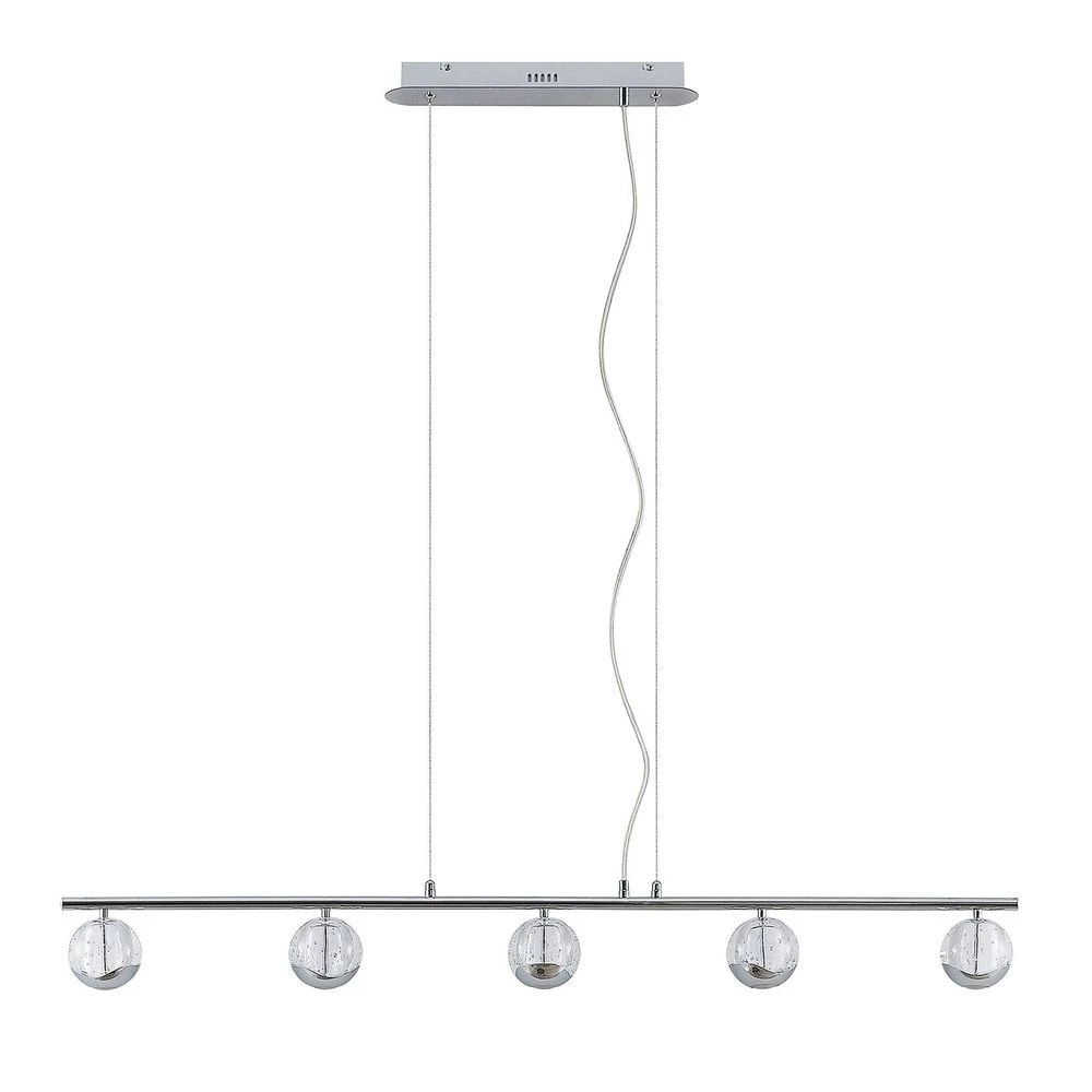 B-Ware Lucande Kilio Led Hängeleuchte Hängeleuchte Hängelampe Leuchte 5 Flammig Chrom