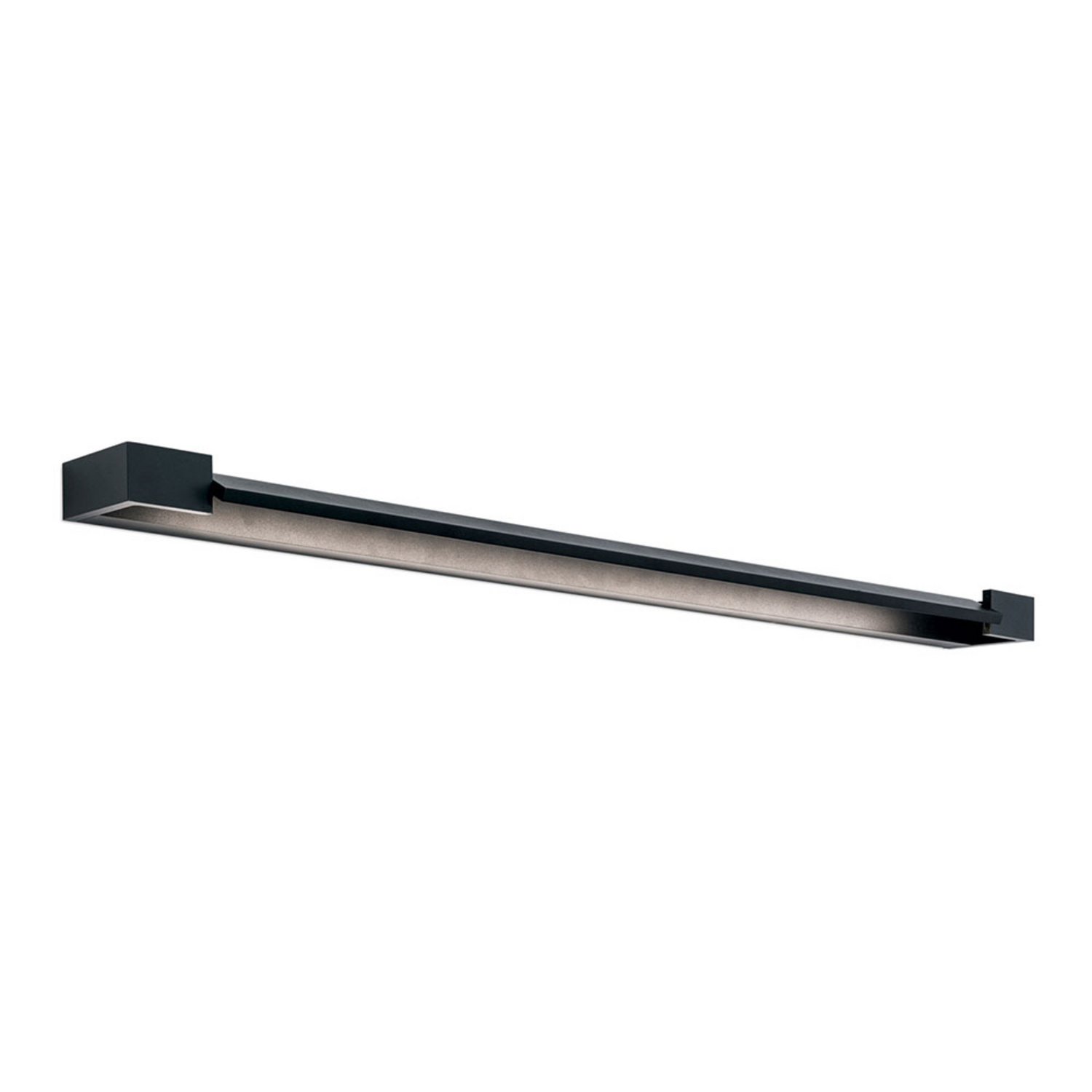 B-Ware Marilyn Spiegelleuchte Spiegellicht Led Schwarz Matt Aluminium Kunststoff 90cm