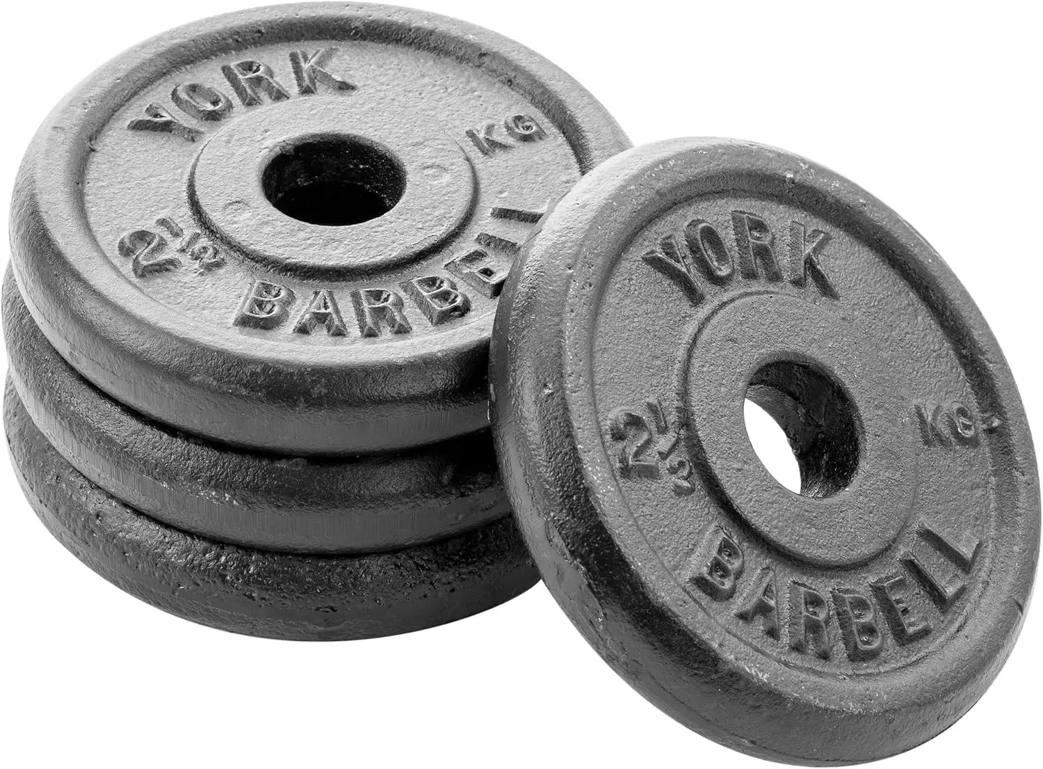 B-Ware York Fitness Hantelscheiben Krafttraining 4 X 2.5 Kg Gusseisenplatten898