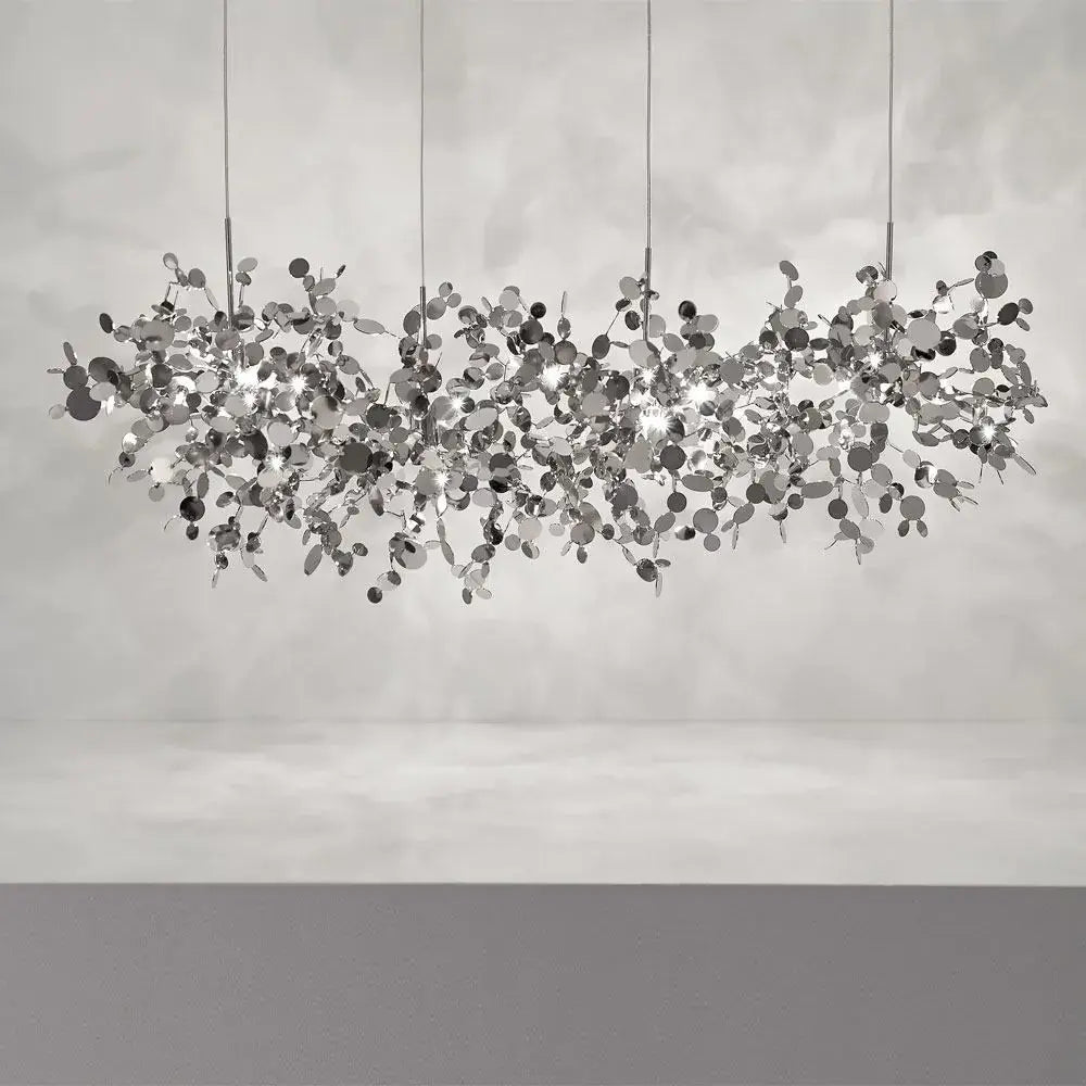 B-Ware Terzani Argent 4 Linear Pendant Pendelleuchte Edelstahl Hängelampe Beleuchtung