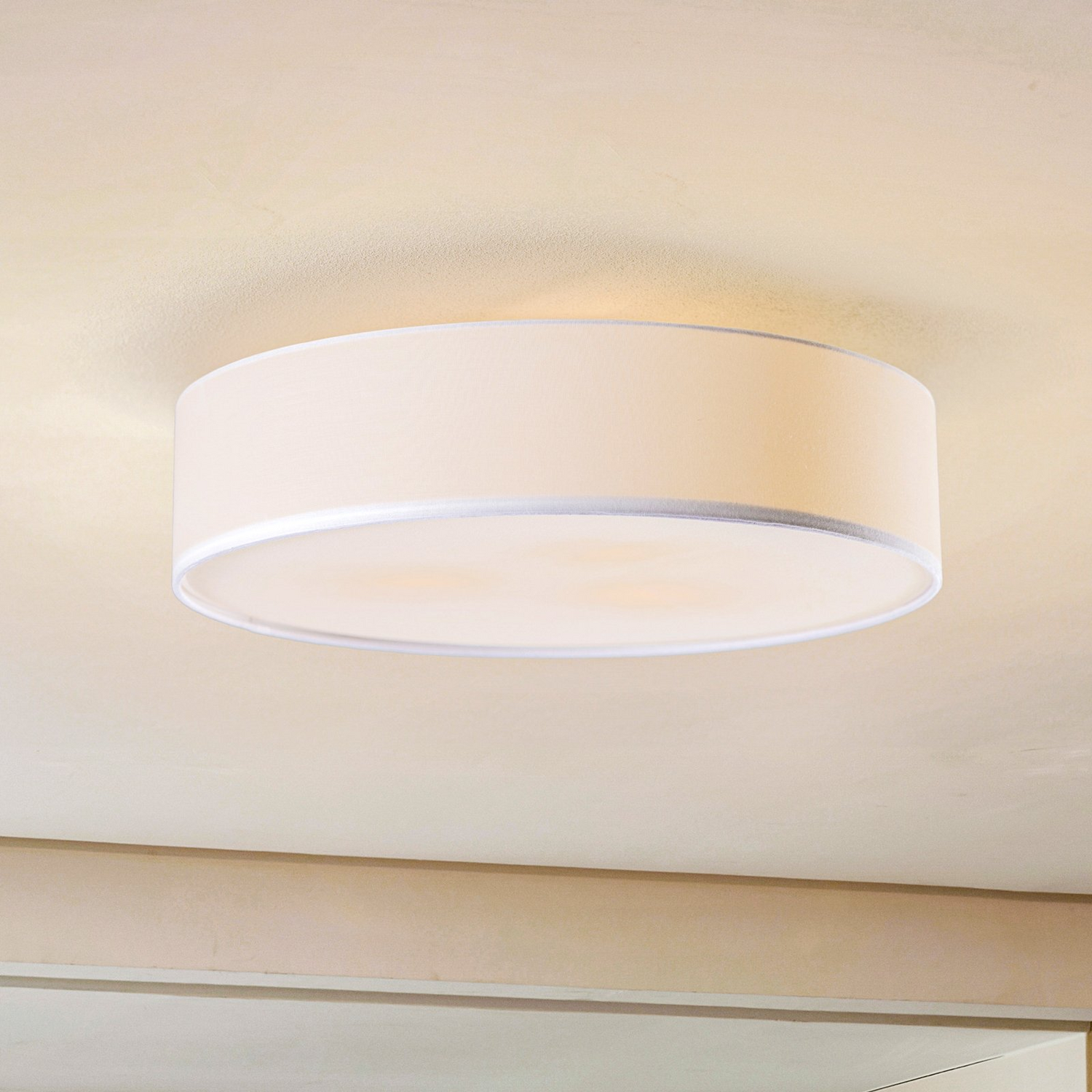 B-Ware Lindby Deckenlampe Sebatin Hängelampe Lampe Leuchte Mit E27 Led ø 50 Cm Weiß410
