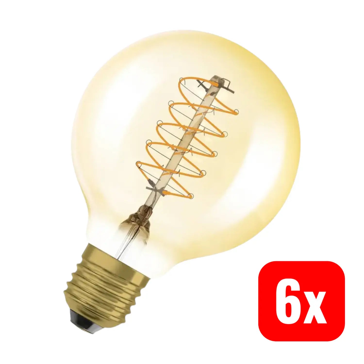 B-Ware Osram Led Lampe Glühbirne E27 Globeform Warmweiß Dimmbar 7 W 80 X 120 Mm 6 Stück