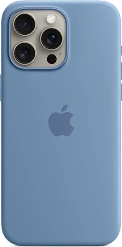 B-Ware Apple Hülle Case Schutzhülle Silikon Mag Safe I Phone 15 Pro Max Blau Winter Blue