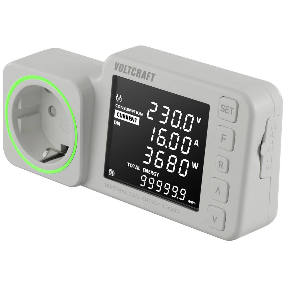 B-Ware Voltcraft Sem5000 Dual Energiekosten Messgerät Kostenprognose Alarmfunktion63