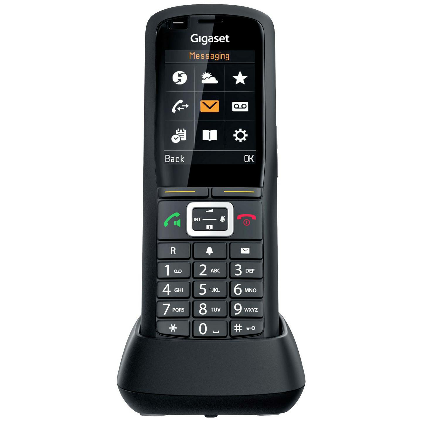 B-Ware Gigaset R700 H Pro Dect Mobilteil Telefon Mobil Festnetztelefon Schnurlos Schwarz