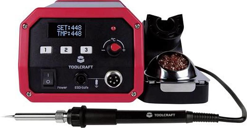B-Ware Toolcraft St 50 D Lötstation Digital 50 W 150 Bis 450°C Inkl. Lötspitze Lc Display