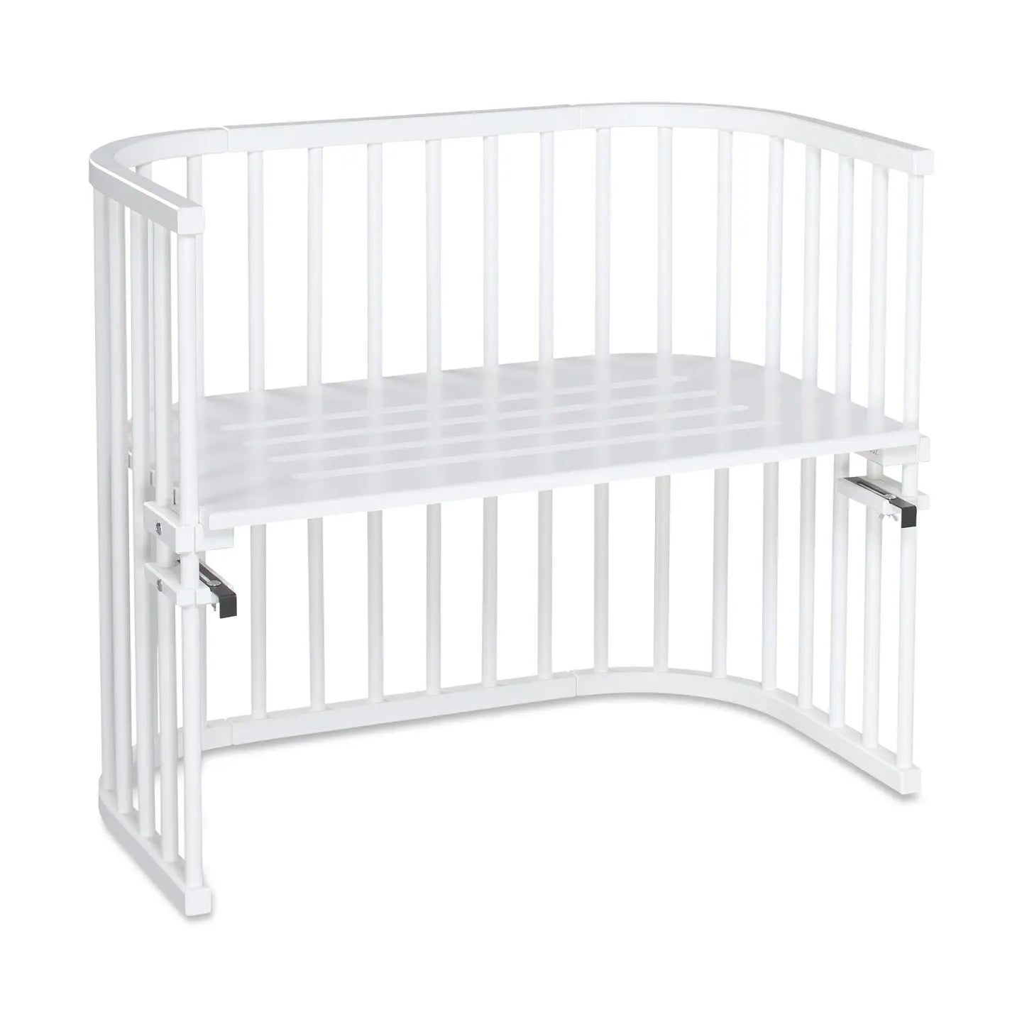 B-Ware Babybay Beistellbett Kinderbett Babybett Maxi Liegefläche Weiß Buchenholz Bett