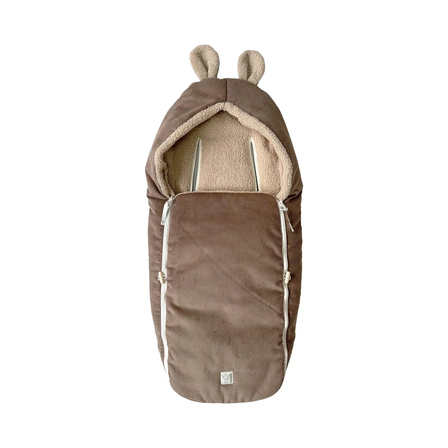B-Ware Kaiser Hima Babyschalen Fußsack Caribou Fußsack Babywanne Cordoptik Kapuze Wind
