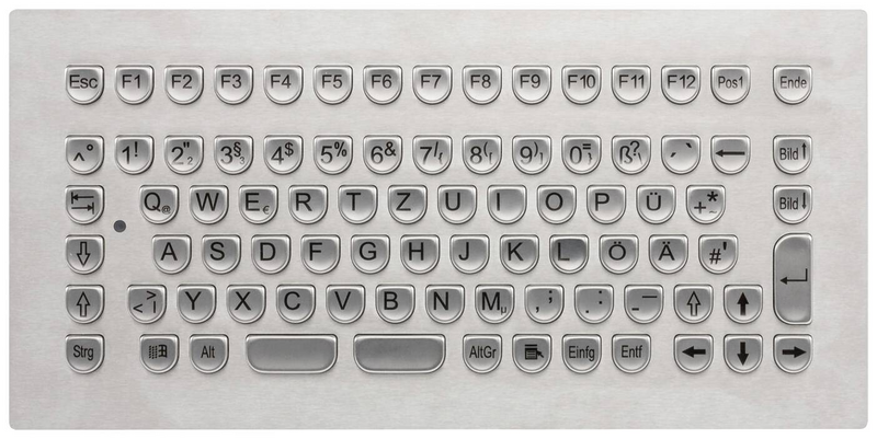 B-Ware Gett Tkv 084 Modul Usb De Kabelgebunden Tastatur Qwertz Pc Zubehör Edelstahl