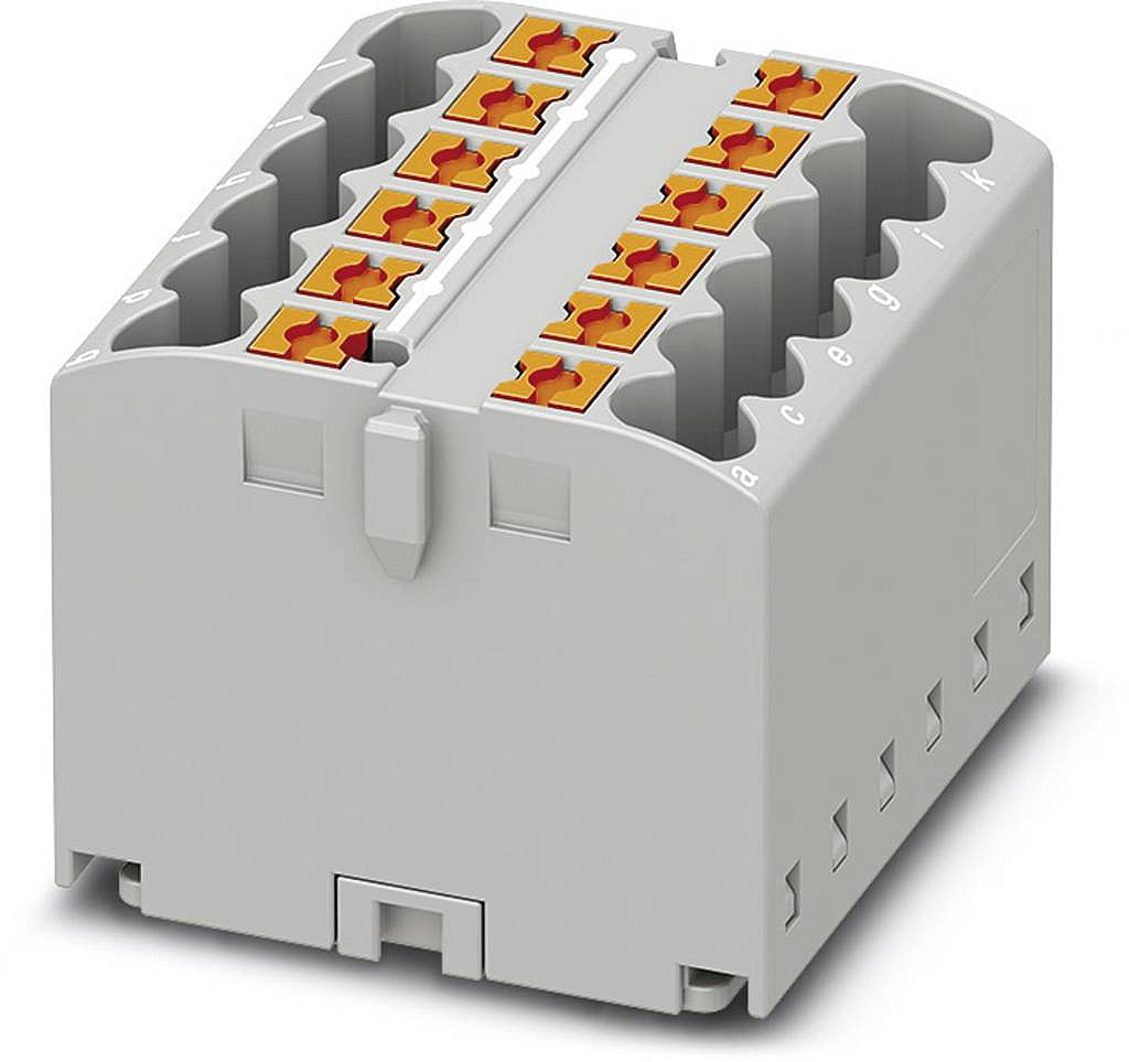 B-Ware Phoenix Contact Ptfix 12 X2,5 Gy 3273286 Verteilerblock 8 St 0.14mm² 2.50mm² Grau
