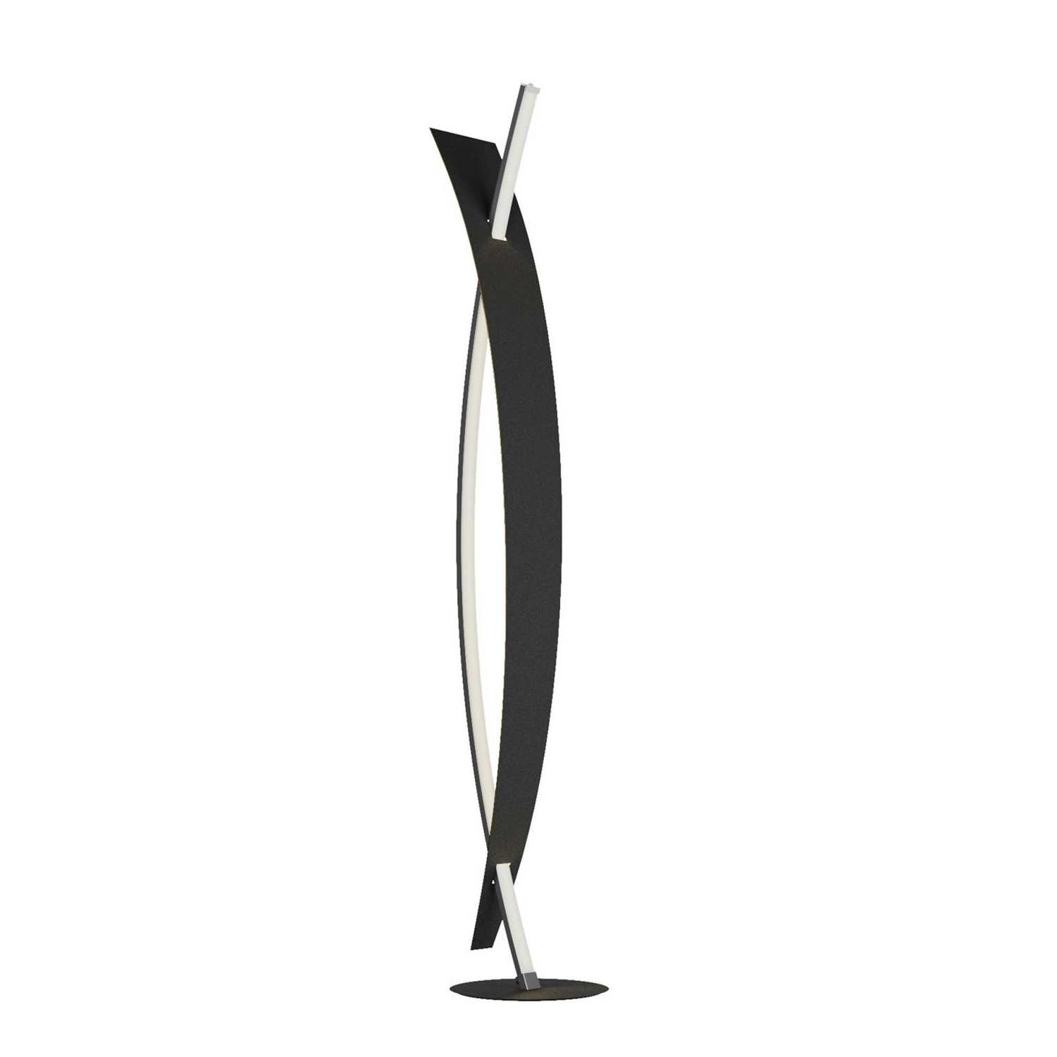 B-Ware Stehleuchte Lampe Lucande Led Marija Metall Schwarz Wohnbereich Dimmbar 140 Cm