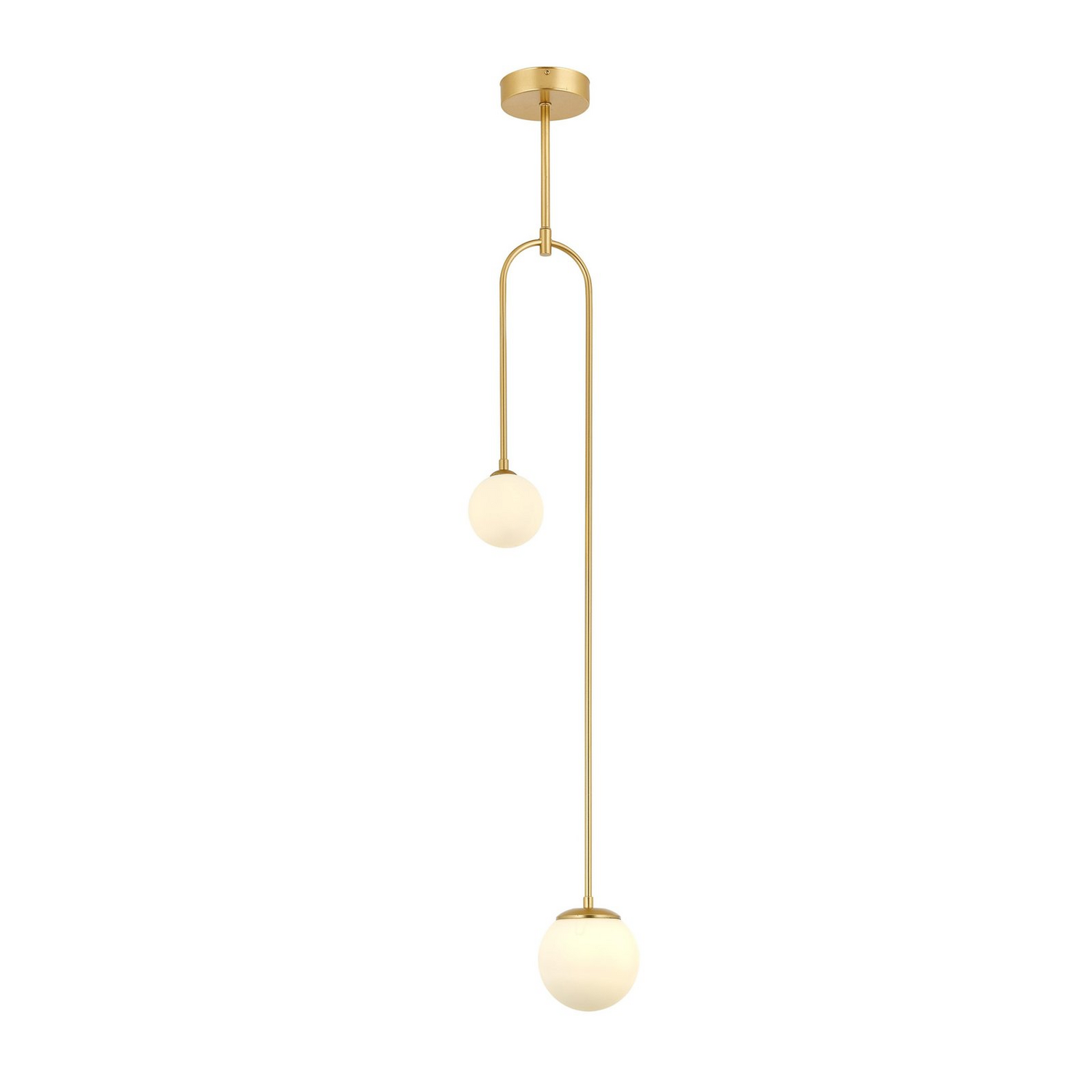 B-Ware Hängeleuchte Av 1897 2 Bsa 2 Glaskugeln Gold Hängelampe Pendelleuchte Lampe G9403