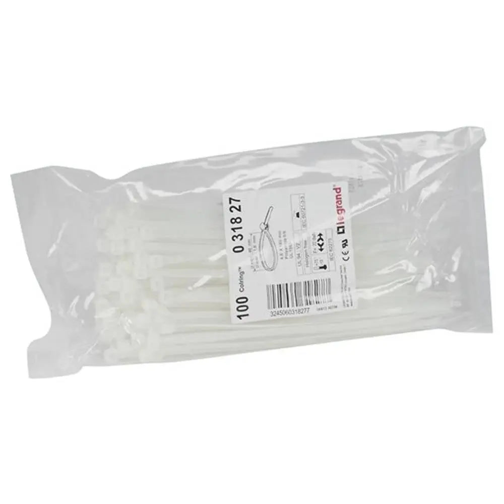 B-Ware Legrand Kabelbinder Kabelband Natur Kunststoff Bündelband 180mm 4.6mm 1000 Stück