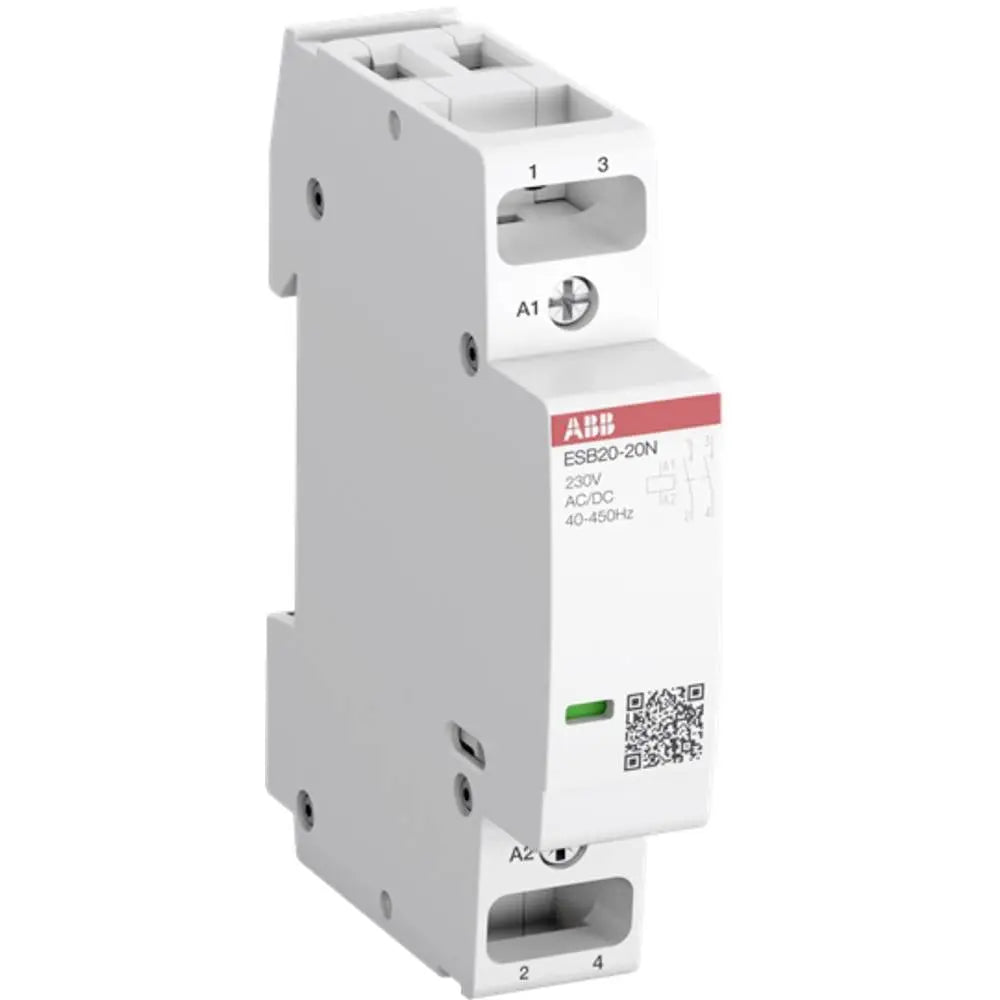 B-Ware Abb Installationsschütz Esb20 20 N 01 Relais 2 Schliesser 20 A Ac Dc 24 V 220 V 250 V