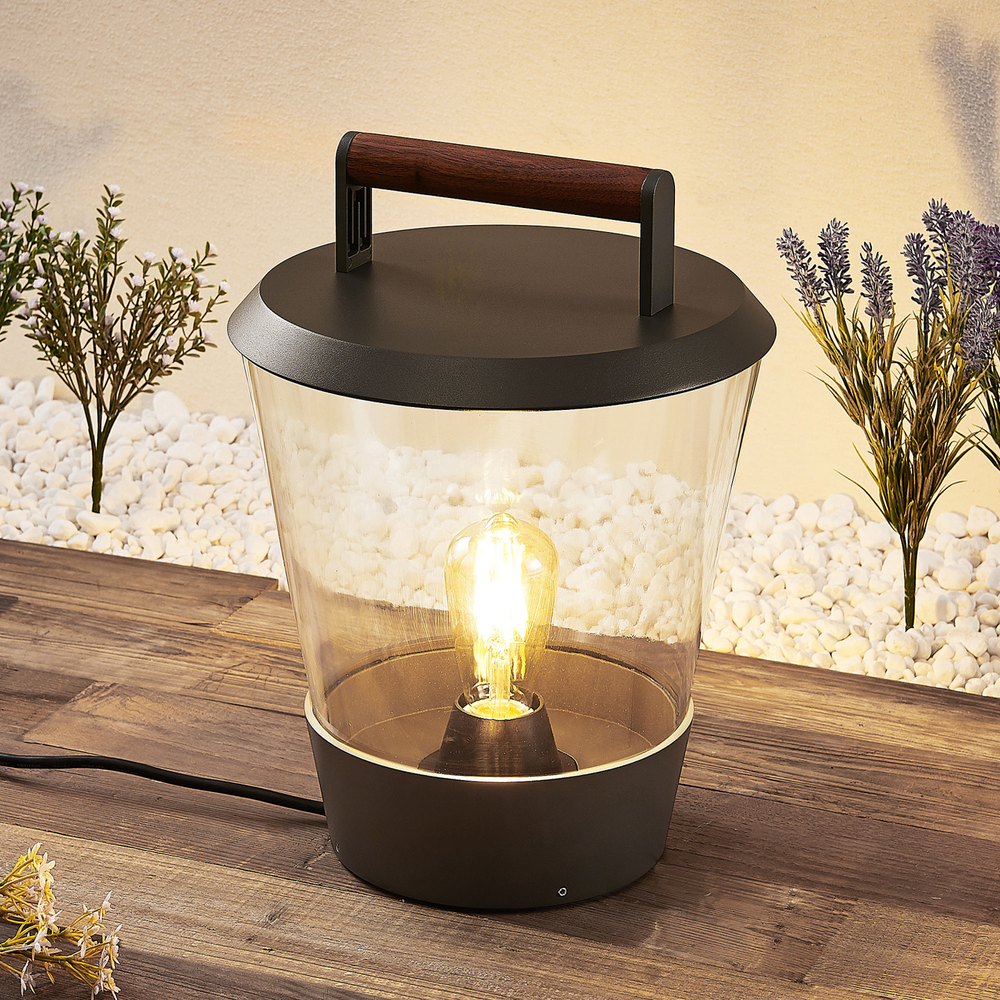 B-Ware Lucande Larkyn Tischleuchte Gartenbeleuchtung Spritzwassergeschutzt Lampe
