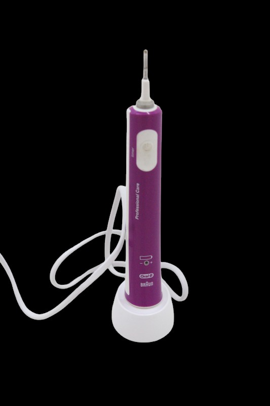 B-Ware Oral B Junior Elektrische Kinderzahnbürste Purple Rotierend Unvollständig