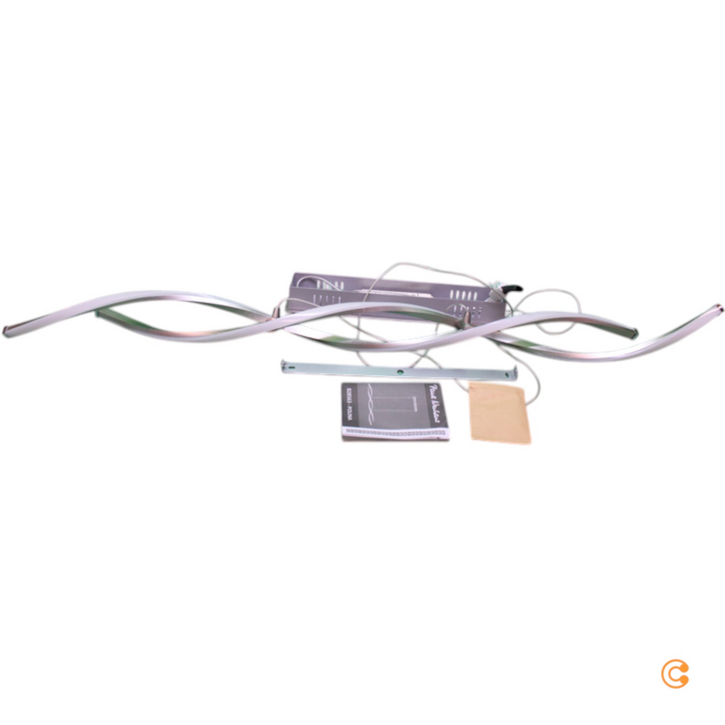 B-Ware Paul Neuhaus POLINA 9142-55 LED-Pendelleuchte 20W Warm-Weiß Edelstahl gebürstet