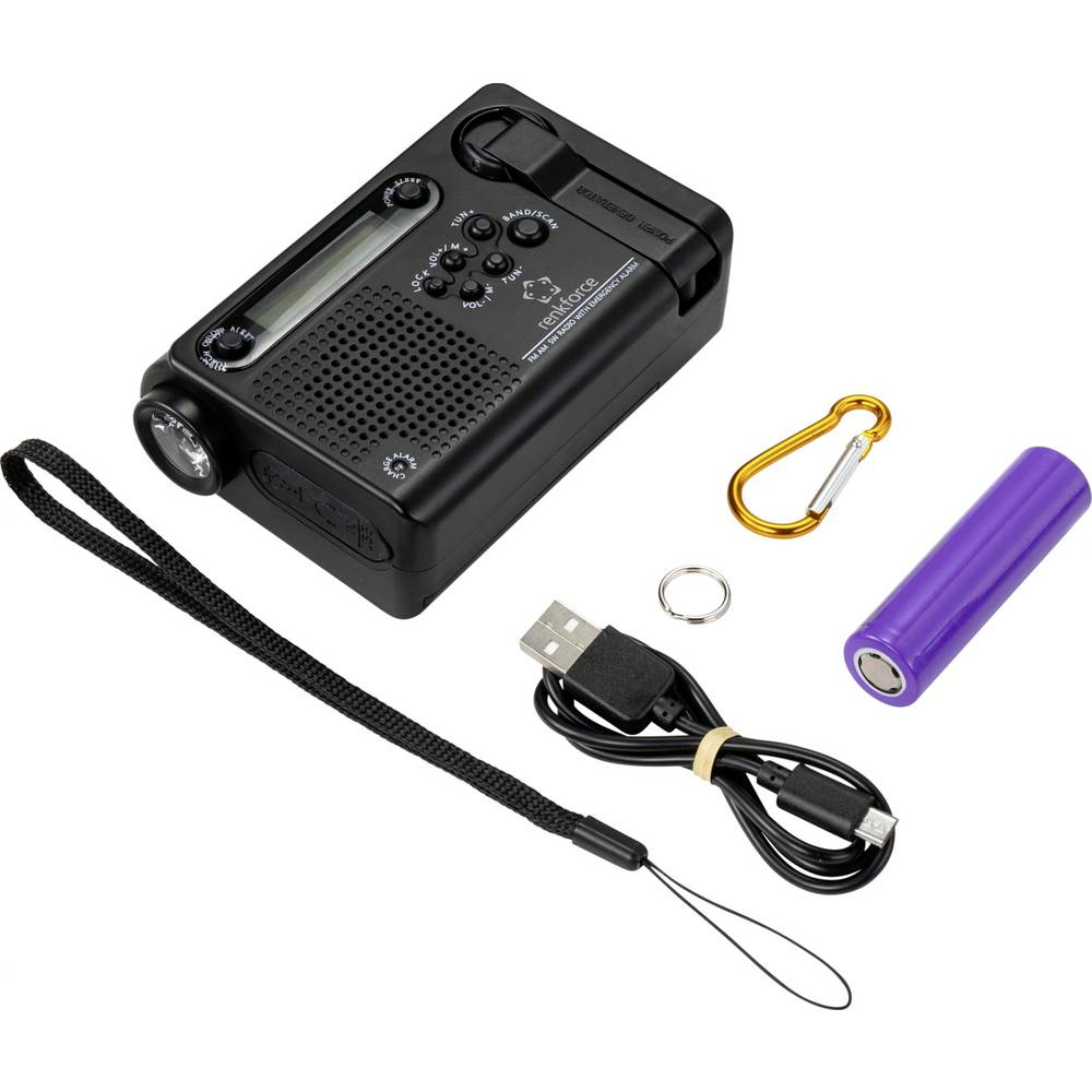 B-Ware Renkforce Rf Cr 200 Kofferradio Radio Wiederaufladbar Solarpanel Handkurbel835