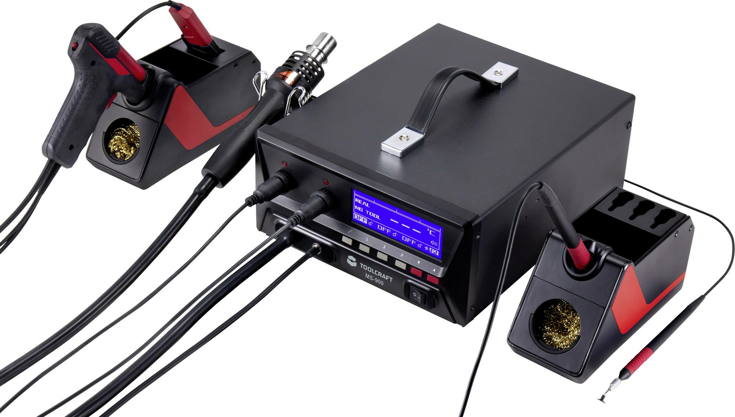 B-Ware Toolcraft Reparatur Station 900 W 4 In 1 überarbeitungsstation 150 500°C Station
