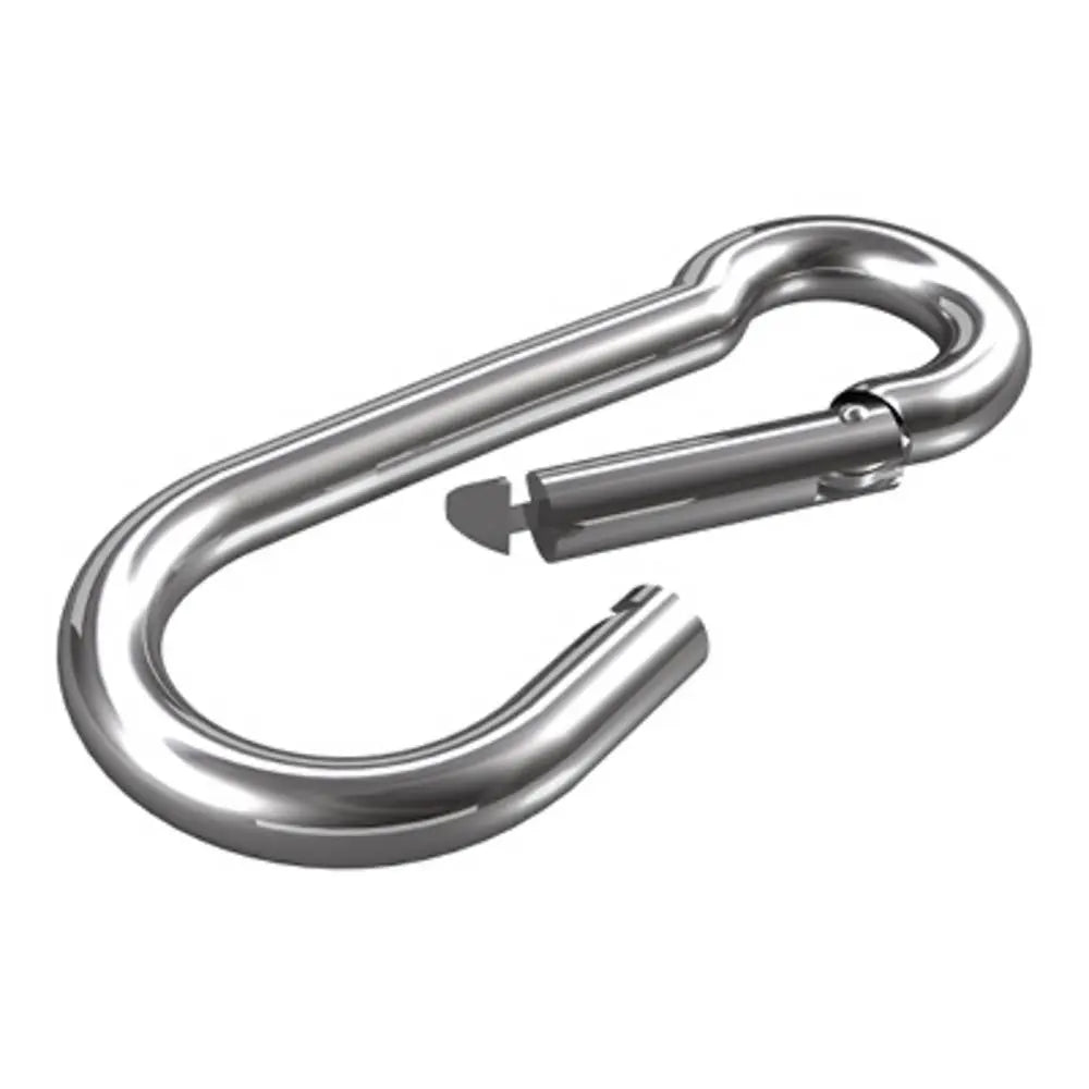 B-Ware Dörner Helmer Karabinerhaken Schnapphaken Edelstahl A2 Silber 8x80mm 6 Stück