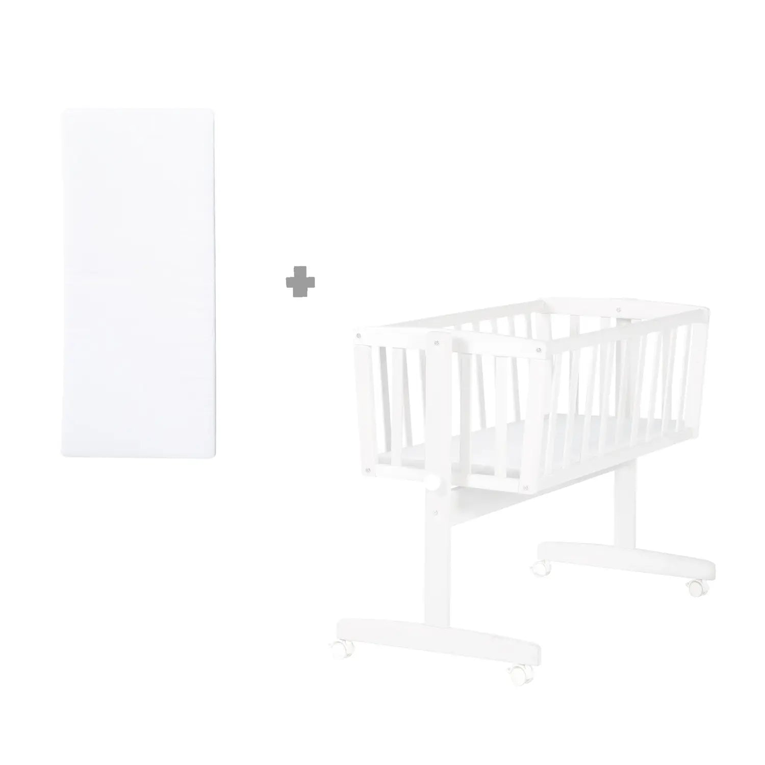 B-Ware Roba Stubenbett 4in1 Dream Big Babybett Kinderbett Bett Bettchen Mdf Weiß