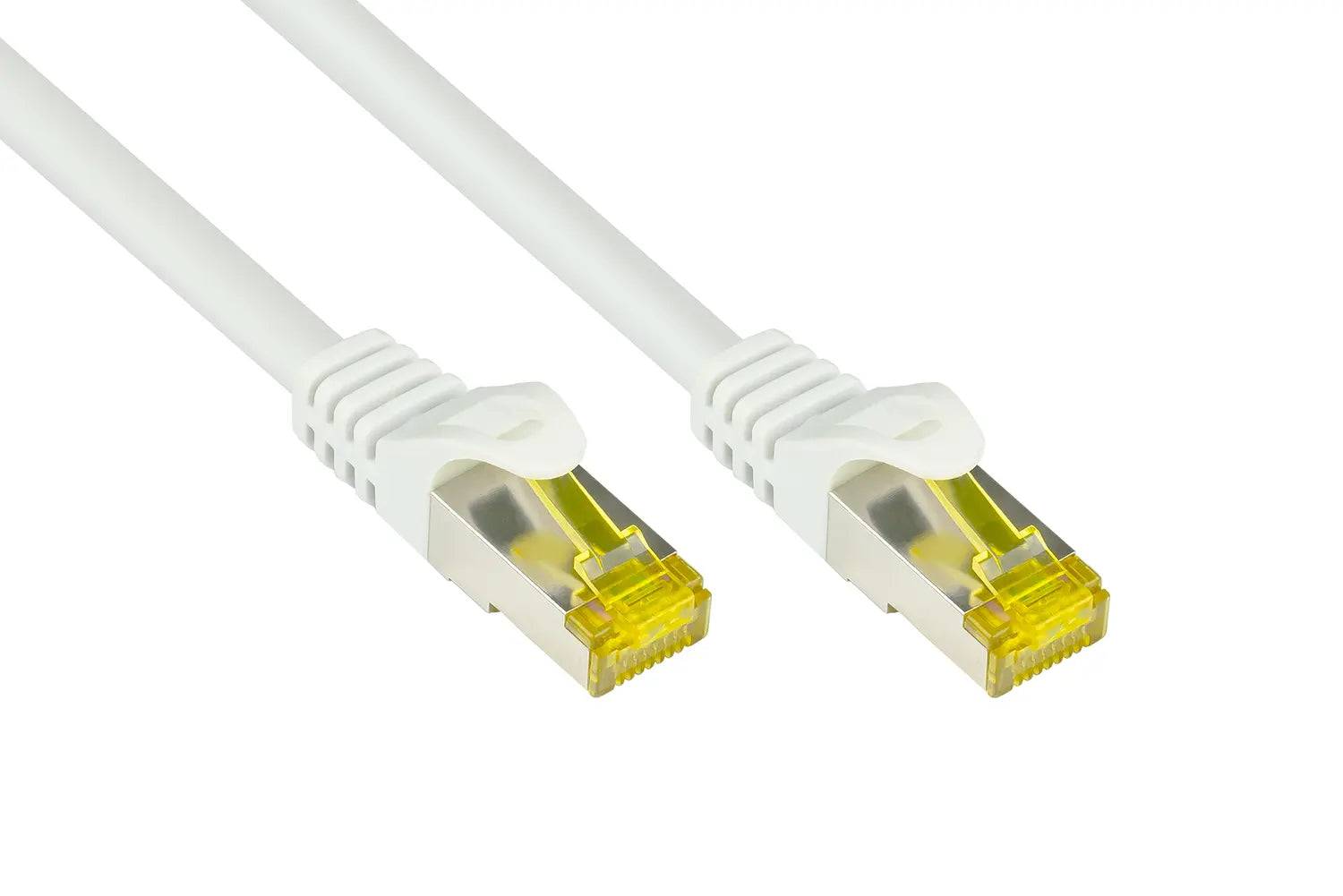 B-Ware Good Connections Patchkabel Netzwerkkabel Rj45 Kabel Rastnasenschutz Cat 7 Weiß