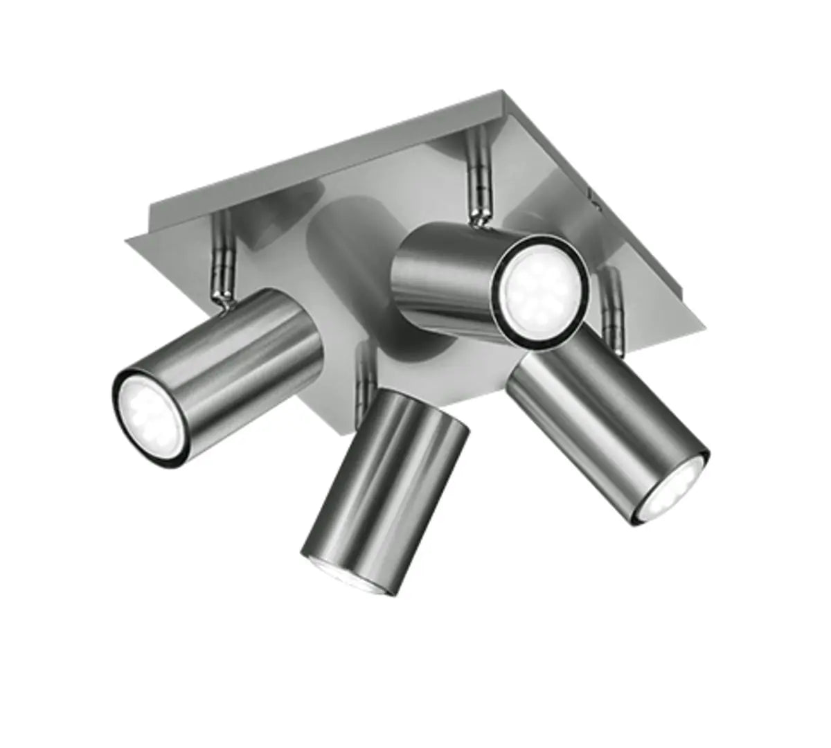 B-Ware Trio Lighting Deckenleuchte Lampe Marley Nickel Matt Stahl 24 Cm 4 Flammig Gu10