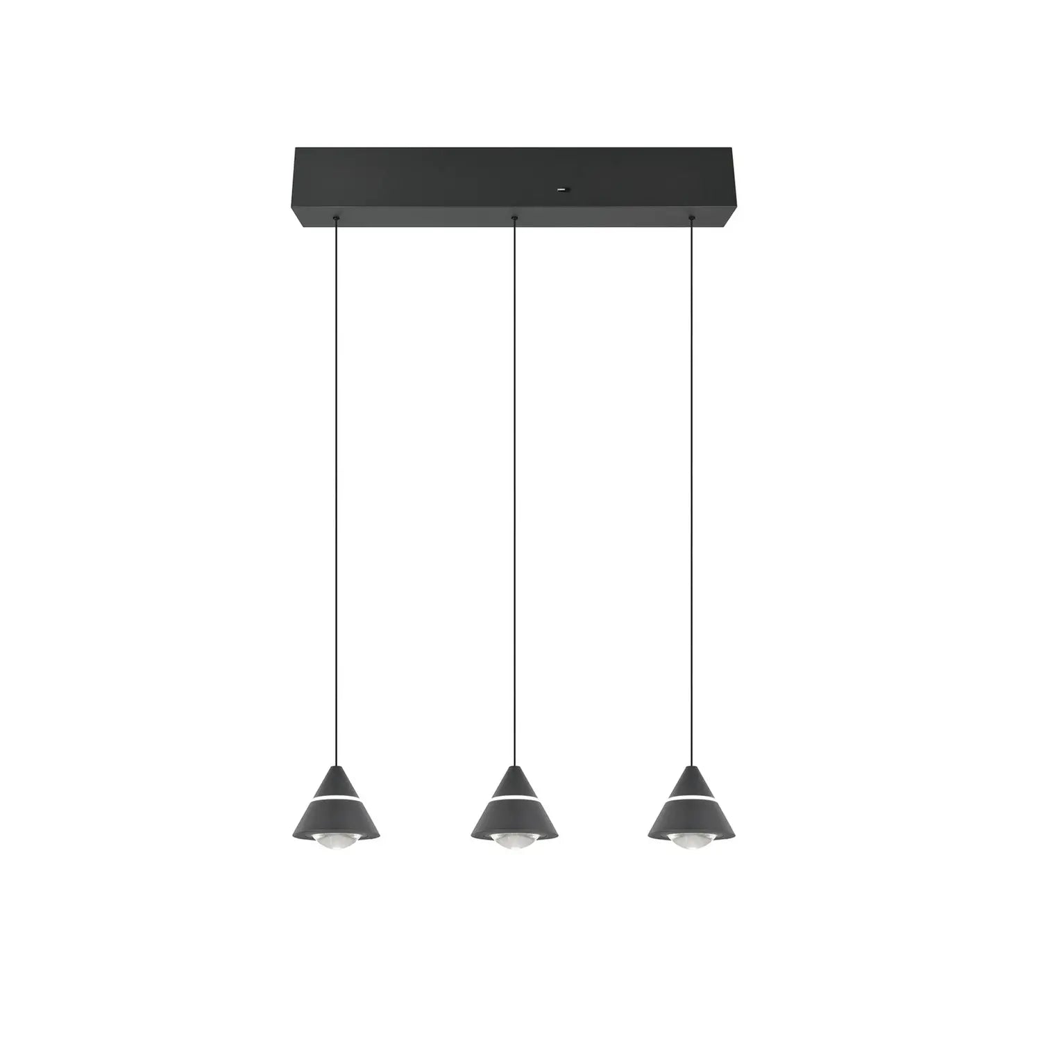 B-Ware Trio Pendelleuchte Hängelampe Led Schwarz Romeo Höhenverstellung Cct 3 Flammig