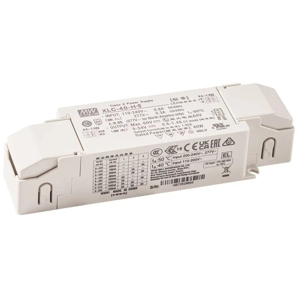 B-Ware Mean Well Led Treiber Stromversorgung Beleuchtung Xlc 40 Dali Push Dimm 40 W