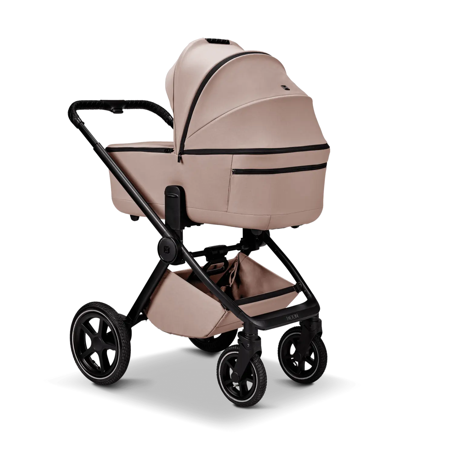 B-Ware Moon Kombikinderwagen Kinderwagen Gio 2.0 Sand Fußsack Handmuff Sand
