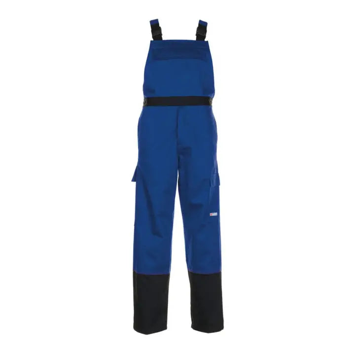 B-Ware Planam Latzhose Arbeitshose Weld Shield Schutzhose Kornblau Schwarz Größe 54