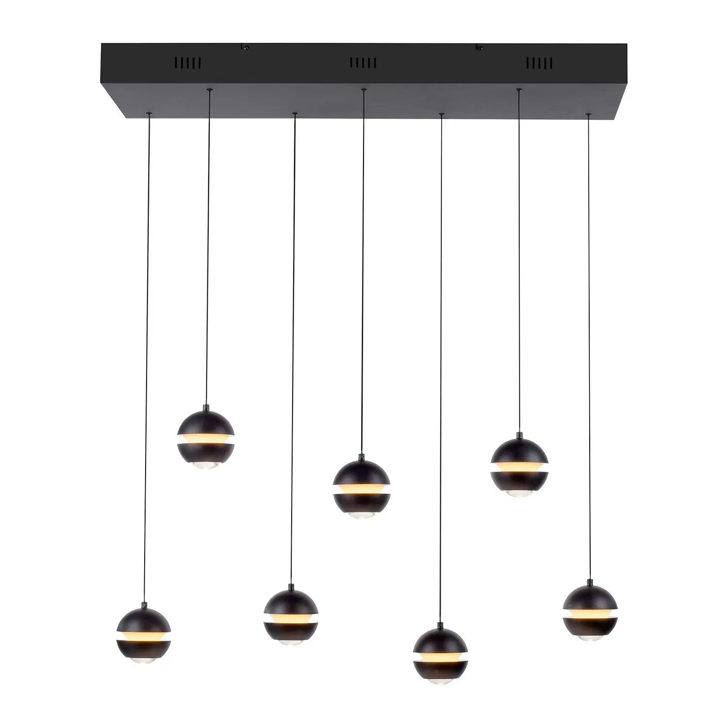 B-Ware Schöner Wohnen Pendelleuchte Hängelampe Led Lini Dimmbar Höhenverstellbar 7 Flg