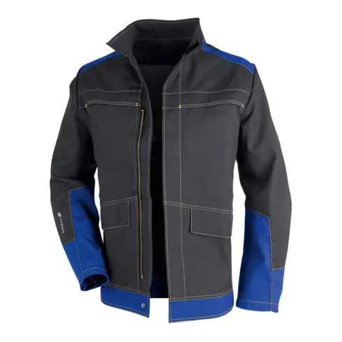 B-Ware Kübler Jacke Blouson Psa Safety X6 Anthrazit Kornblumenblau Größe 52