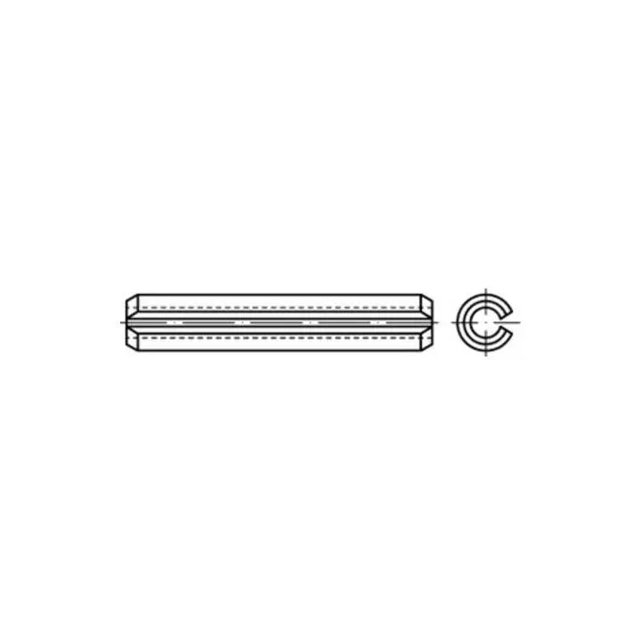 B-Ware Reyher Spannstifte Hülsen Federstahl Iso 8752 Geschlitzt Schwer 30x80 10 Stück