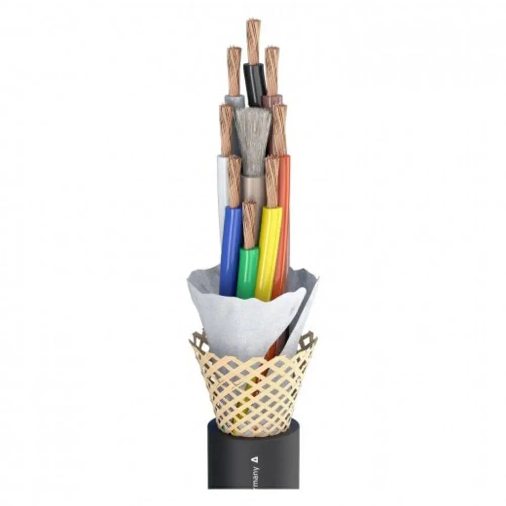 B-Ware Sommer Cable Lautsprecherkabel Audioleitung Kabel Schwarz 8 X 4 Mm² 1 Meter