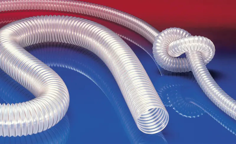 B-Ware Norres Protape Pur 330 As Gebläseschlauch Schlauch Gas Staub 90mm 4m Transparent